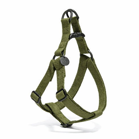 Cotton Dog Harness Olive/Matte Black