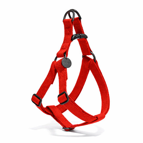 Cotton Dog Harness Red/Matte Black