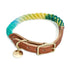 Cotton Rope Dog Collar Azure Ombre