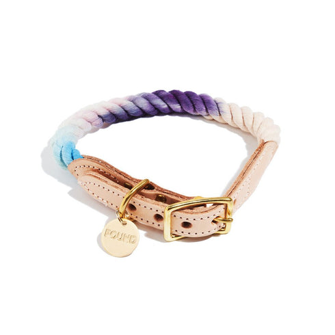 Cotton Rope Dog Collar Lois Ombre