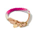 Cotton Rope Dog Collar Magenta Ombre