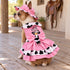 Cupcake Cowgirl Dog Harness Dress Set