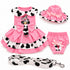 Cupcake Cowgirl Dog Harness Dress Set