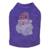 Curly Beard Santa Rhinestone Dog Tank