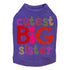 Cutest Big Sister Rhinestone Dog Tank