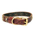 Designer Brown Dog Collar 10"