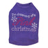Dreaming Of A Pink Christmas Rhinestone Dog Tank
