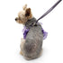 EasyGO Multi Ruffle Purple Step-In Dog Harness