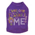 Everyone Is Thankful For Me Rhinestone Dog Tank