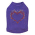 Flame Heart Rhinestone Dog Tank