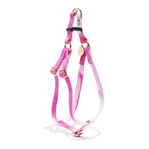 Flat Webbing Cotton Dog Harness Cotton Candy