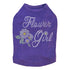 Flower Girl Rhinestone Dog Tank