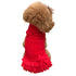 Frilly Tutu Sweater Dog Dress Red