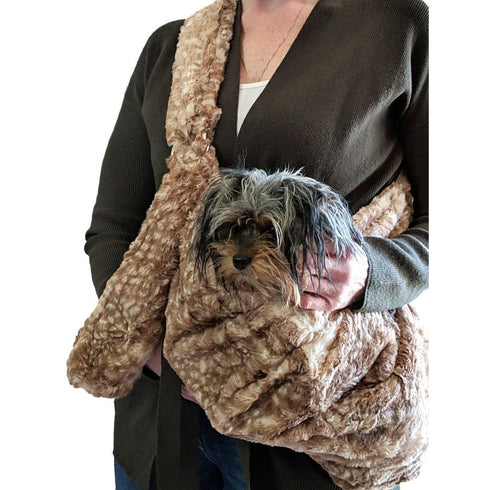 Furbaby Adjustable Sling Dog Carrier Fawn