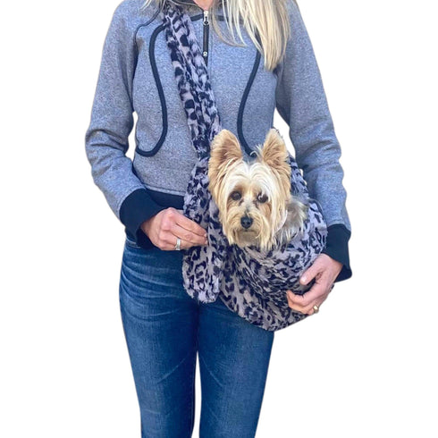 Furbaby Adjustable Sling Dog Carrier Jaguar Charcoal