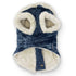 Furry Runner Dog Coat Denim