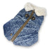 Furry Runner Dog Coat Denim