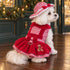 Gingerbread Girl Dog Harness Dress Set