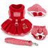Gingerbread Girl Dog Harness Dress Set