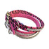 Glamour Girl Ultrasuede Crystal Dog Collar Pink Cheetah