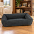 Grey Sheepskin Urban Lounger Dog Bed