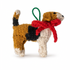 Hand Knit Dog Ornament Beagle