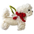 Hand Knit Dog Ornament Bichon Frise