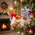 Hand Knit Dog Ornament Cavalier King Charles Spaniel