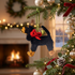 Hand Knit Dog Ornament Coonhound