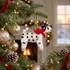 Hand Knit Dog Ornament Dalmatian