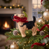 Hand Knit Dog Ornament German Shepherd