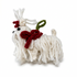 Hand Knit Dog Ornament Maltese