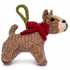 Hand Knit Dog Ornament Pitbull