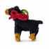 Hand Knit Dog Ornament Rottweiler