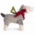 Hand Knit Dog Ornament Schnauzer