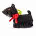 Hand Knit Dog Ornament Scottie