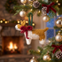 Hand Knit Dog Ornament Welsh Corgi