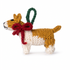 Hand Knit Dog Ornament Welsh Corgi