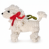 Hand Knit Dog Ornament White Poodle