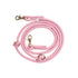 Hands Free Braided Dog Leash 'Pink'