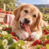 Himalayan Yak Strawberry Medium Dog Chew