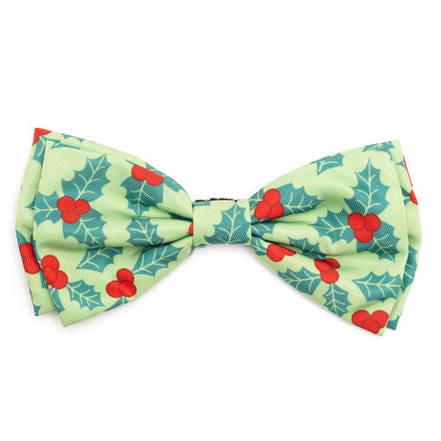 Holly Dog Bow Tie