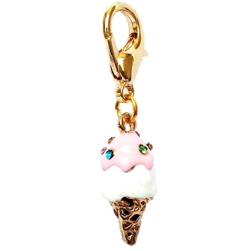 Ice Cream Cone Dog Collar Charm