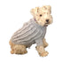 Irish Isle Handknit Mockneck Dog Sweater Silver