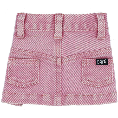Jane Denim Dog Skirt Pink