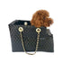 Kate Quilted Dog Carrier Black Patent