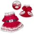 Lace Ruffles Christmas Dog Dress