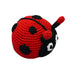 Ladybug Crochet Dog Toy