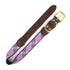 Leather And Ribbon Dog Collar Lavender Lattice Size 14