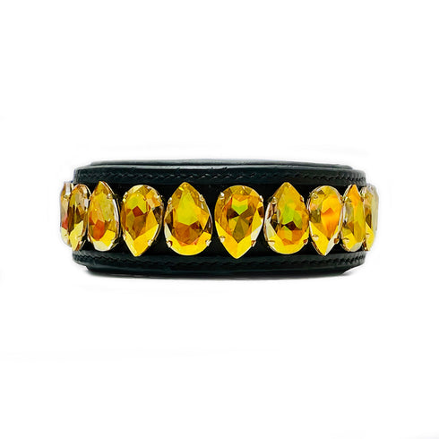 Liz Big Dog Collar Metallic Sunshine